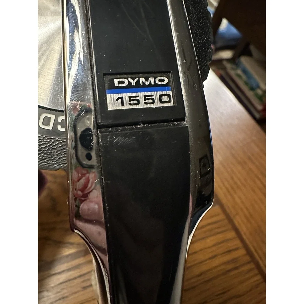 Vintage‎ DYMO 1550 Deluxe Chrome TapeWriter Heavy Duty Metal Label Maker Tested